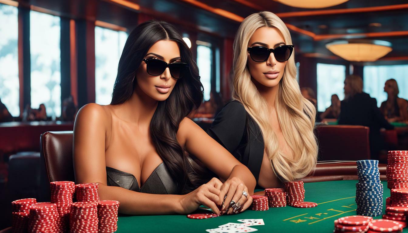 kim kardashian aynalı gözlük poker
